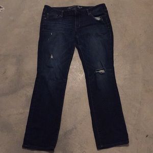 American Eagle skinny jeans.  Used size 14
